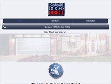 Tablet Screenshot of directgaragedoors.com